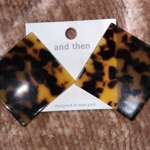 And then large earrings